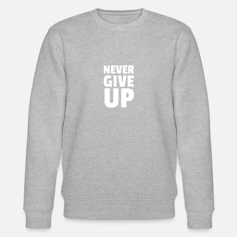 Ne jamais abandonner - Sweat bio CHANGER Stanley/Stella Unisexe - gris chiné