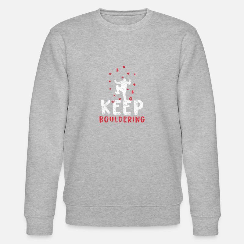 Bouldern - Stanley/Stella Unisex Bio-Sweatshirt CHANGER  - Grau meliert