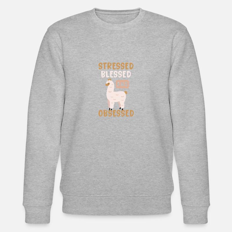 Alpaka - Stanley/Stella Unisex Bio-Sweatshirt CHANGER  - Grau meliert