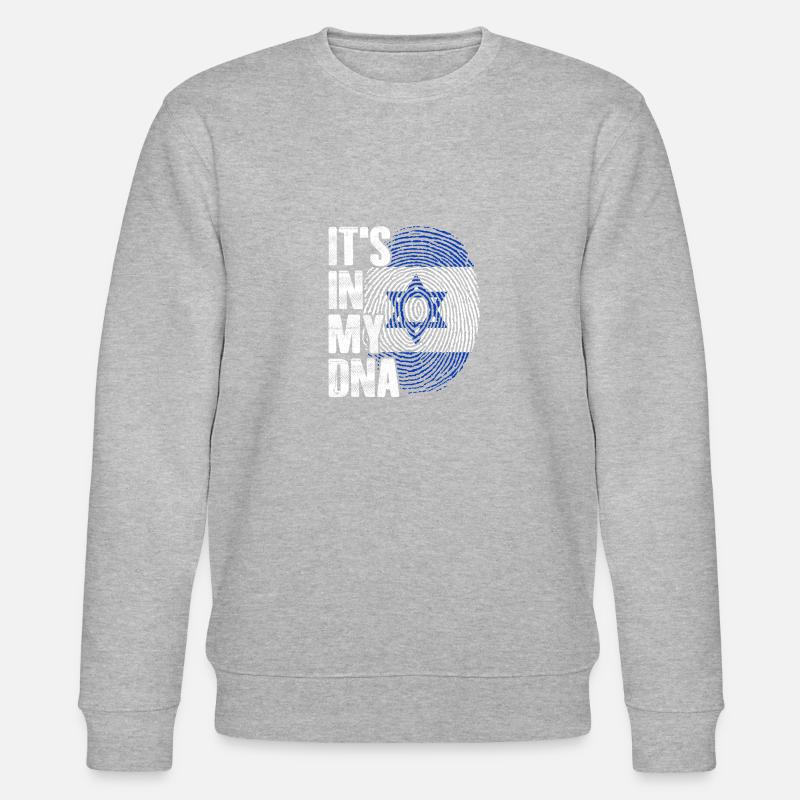 Israel DNA - Stanley/Stella Unisex Bio-Sweatshirt CHANGER  - Grau meliert