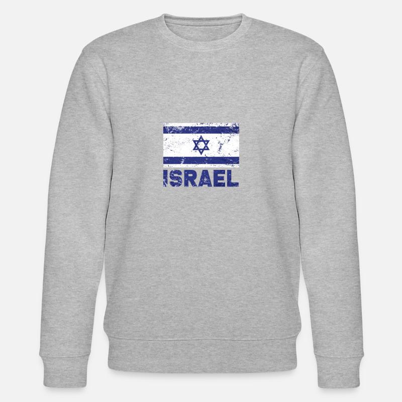 Drapeau d'Israël - Sweat bio CHANGER Stanley/Stella Unisexe - gris chiné