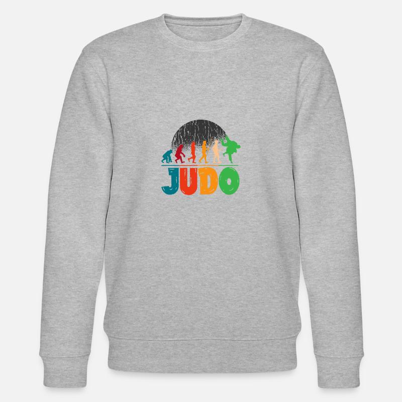 Judo Evolution - Stanley/Stella Unisex Bio-Sweatshirt CHANGER  - Grau meliert