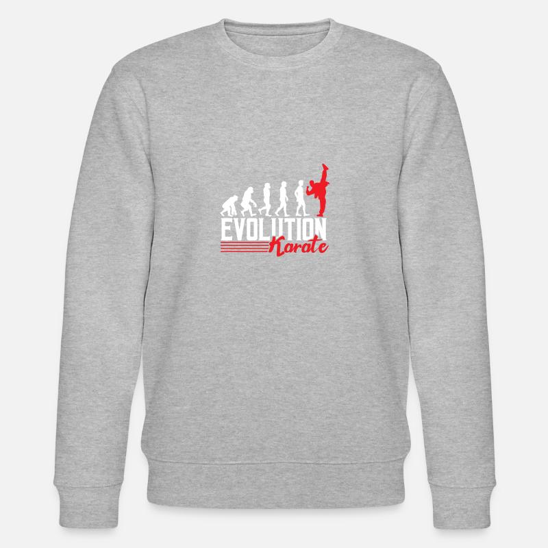 Evolution Karate - Stanley/Stella Unisex Bio-Sweatshirt CHANGER  - Grau meliert