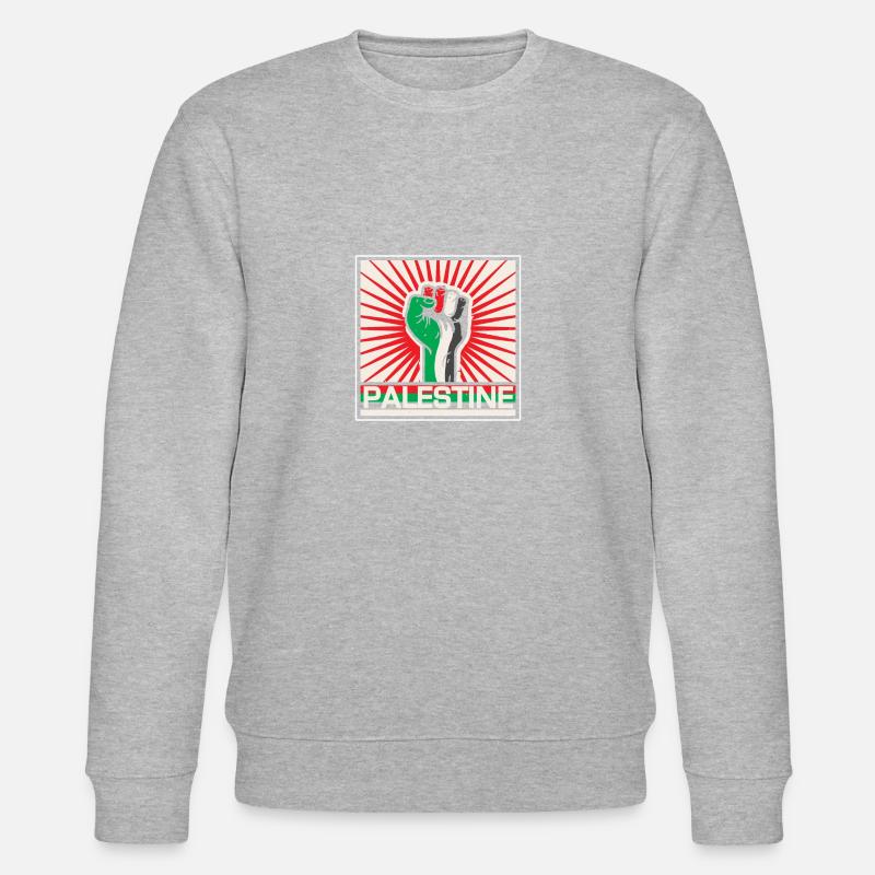 Palestine - Sweat bio CHANGER Stanley/Stella Unisexe - gris chiné