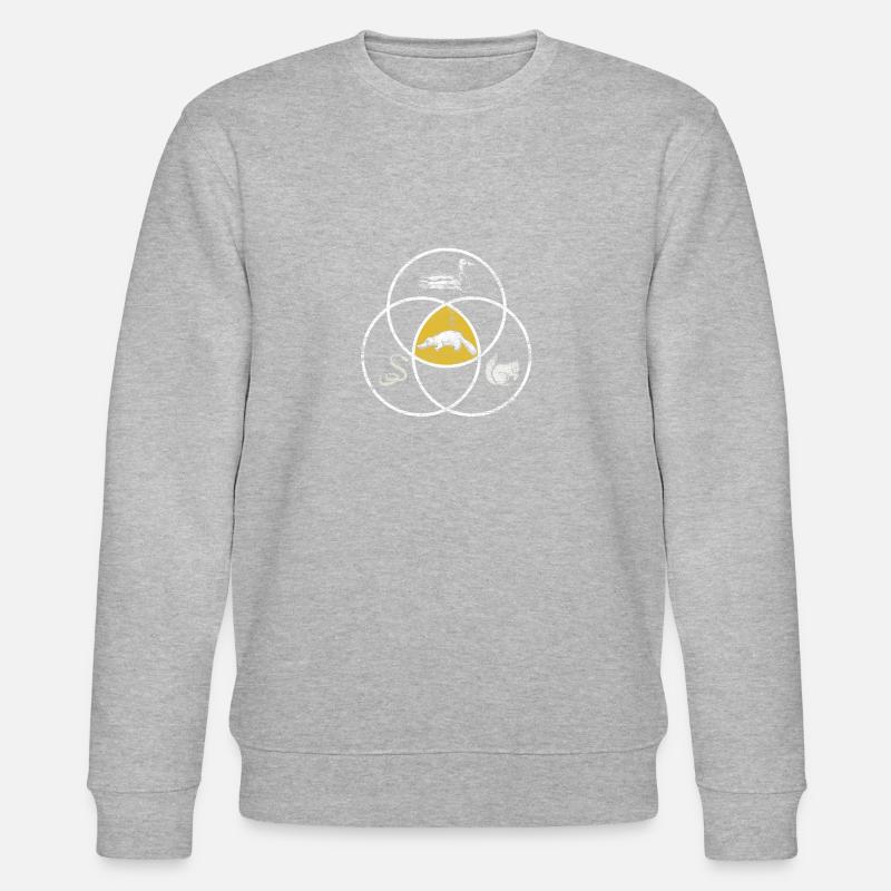Schnabeltier Australien - Stanley/Stella Unisex Bio-Sweatshirt CHANGER  - Grau meliert