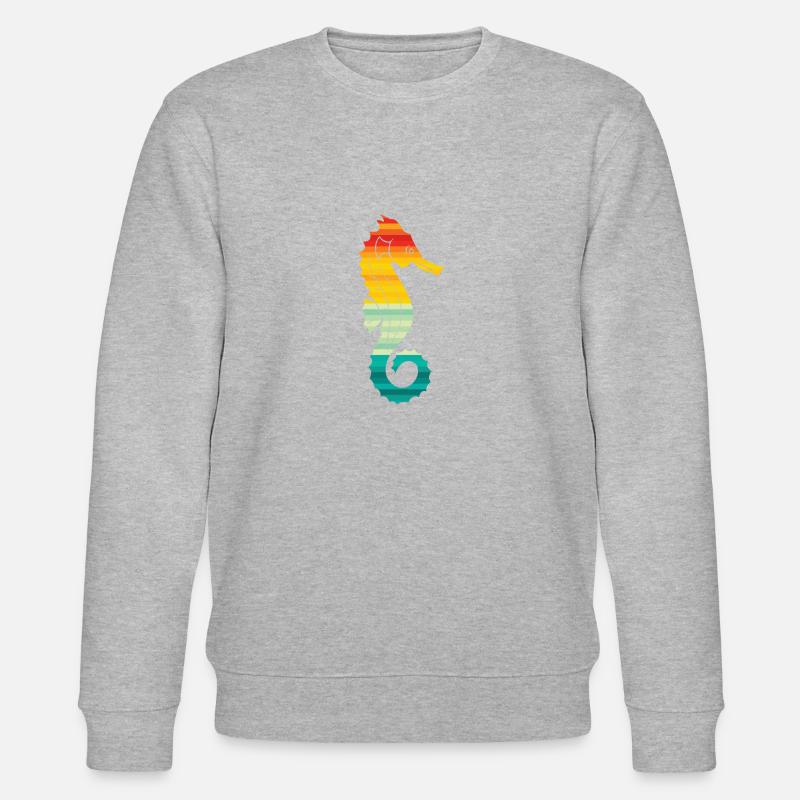 Hippocampe rétro - Sweat bio CHANGER Stanley/Stella Unisexe - gris chiné