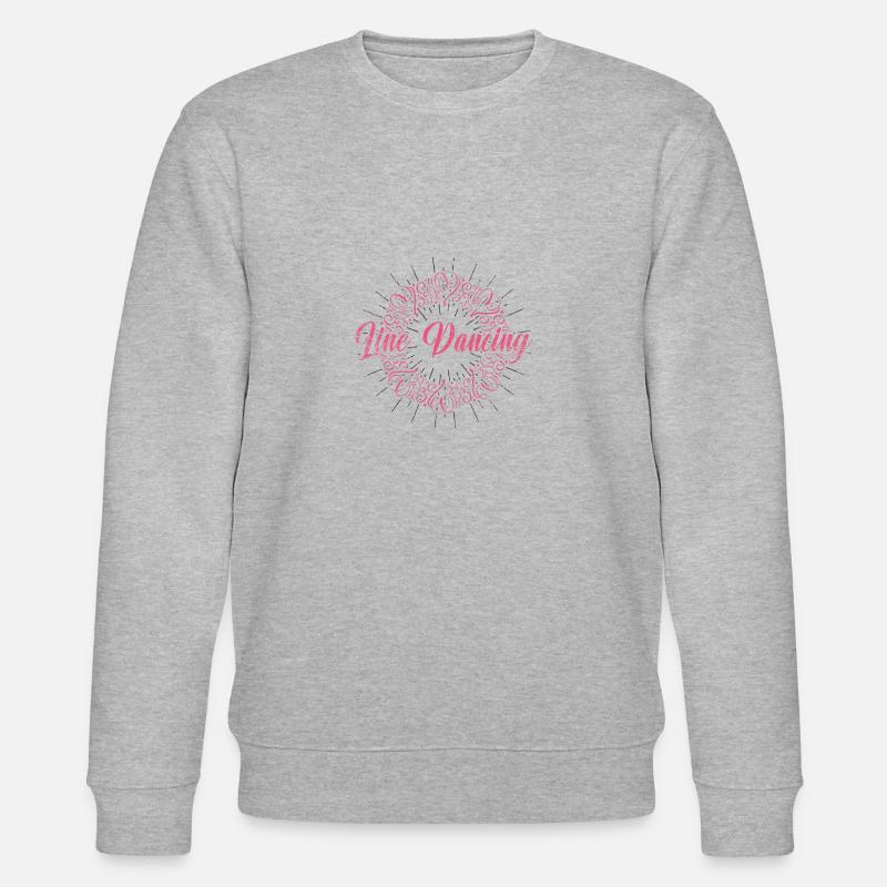 Linedance Herz Liebe - Stanley/Stella Unisex Bio-Sweatshirt CHANGER  - Grau meliert