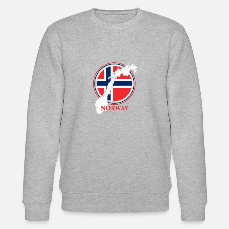 Norwegen Wikinger Geschenk - Stanley/Stella Unisex Bio-Sweatshirt CHANGER  - Grau meliert