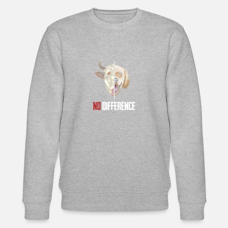 Animaux végétaliens végétaliens - Sweat bio CHANGER Stanley/Stella Unisexe - gris chiné