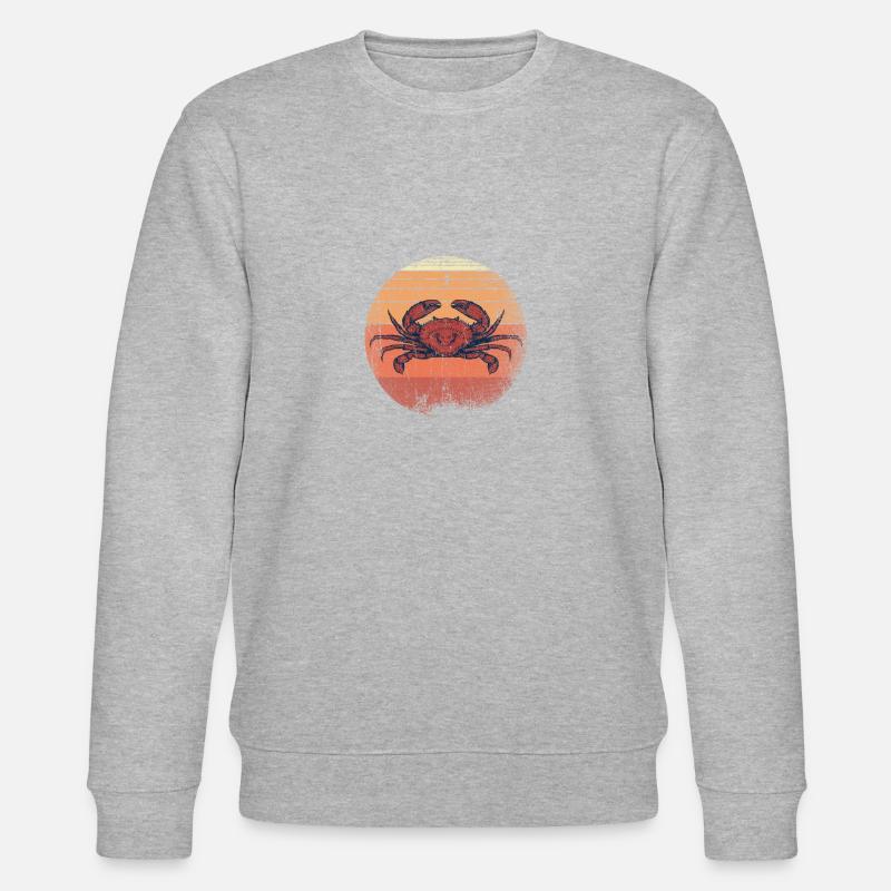Retro Krabbe - Stanley/Stella Unisex Bio-Sweatshirt CHANGER  - Grau meliert