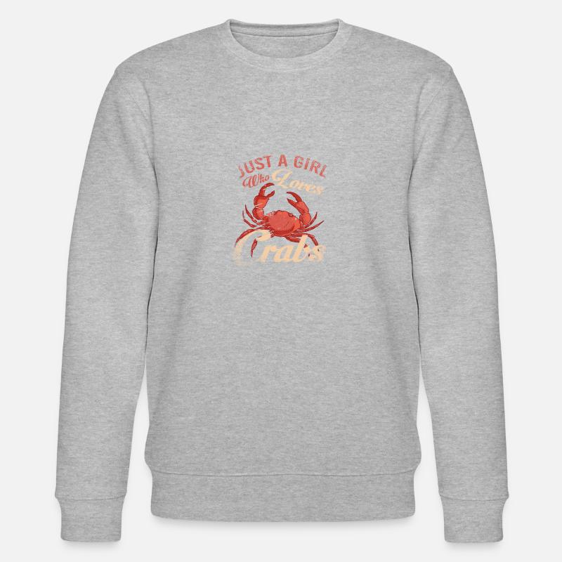 Krabbe Mädchen - Stanley/Stella Unisex Bio-Sweatshirt CHANGER  - Grau meliert