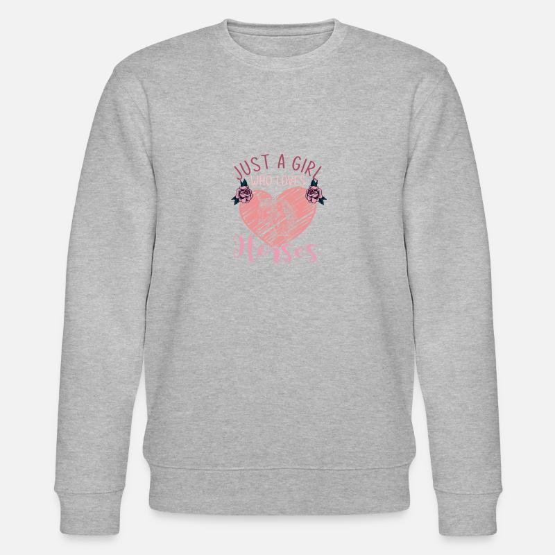 Pferd Mädchen - Stanley/Stella Unisex Bio-Sweatshirt CHANGER  - Grau meliert