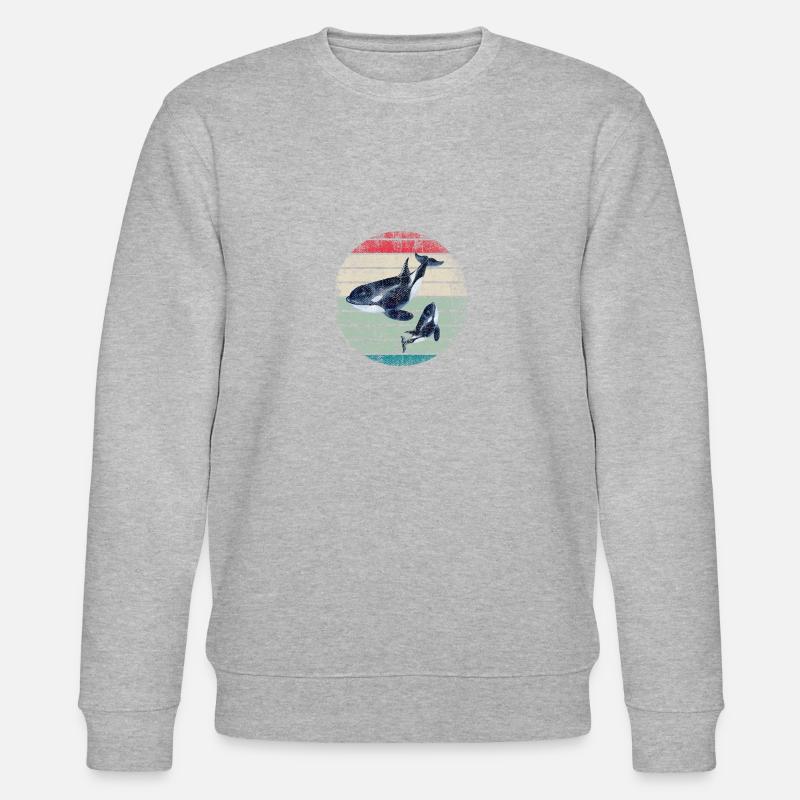 Orca - Stanley/Stella Unisex Bio-Sweatshirt CHANGER  - Grau meliert