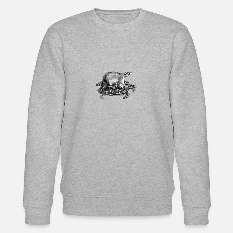 Waschbär - Stanley/Stella Unisex Bio-Sweatshirt CHANGER  - Grau meliert