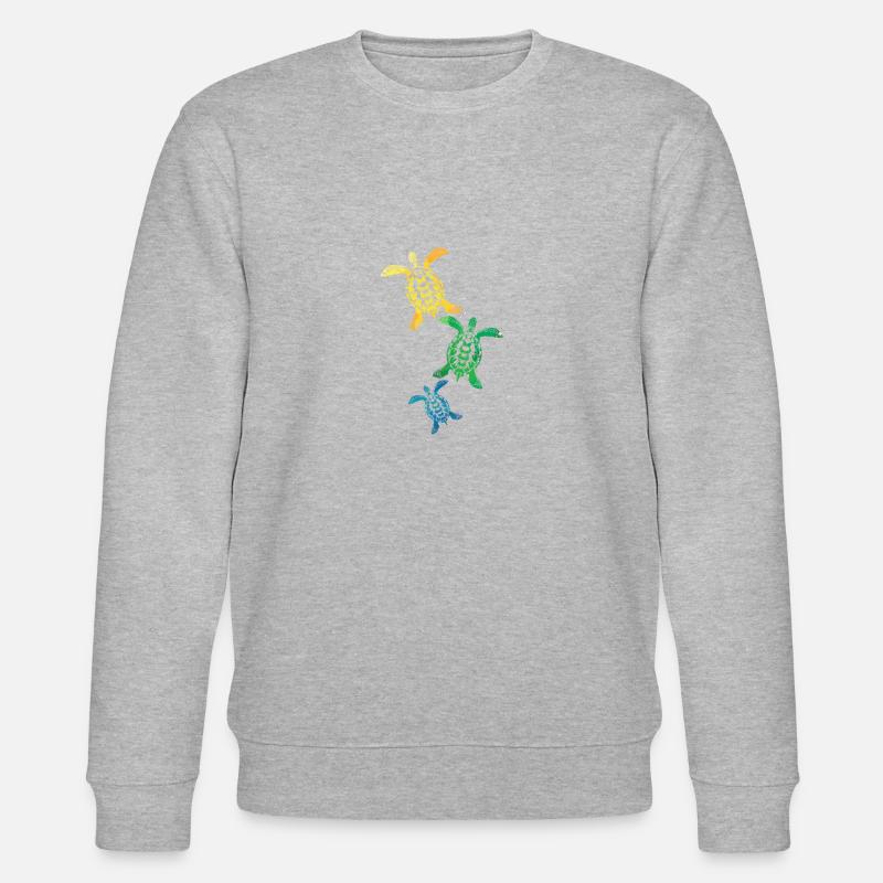 Schildkröte - Stanley/Stella Unisex Bio-Sweatshirt CHANGER  - Grau meliert