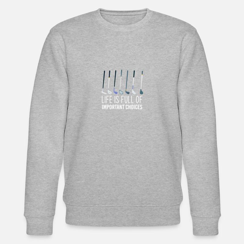 Golf Minigolf - Stanley/Stella Unisex Bio-Sweatshirt CHANGER  - Grau meliert