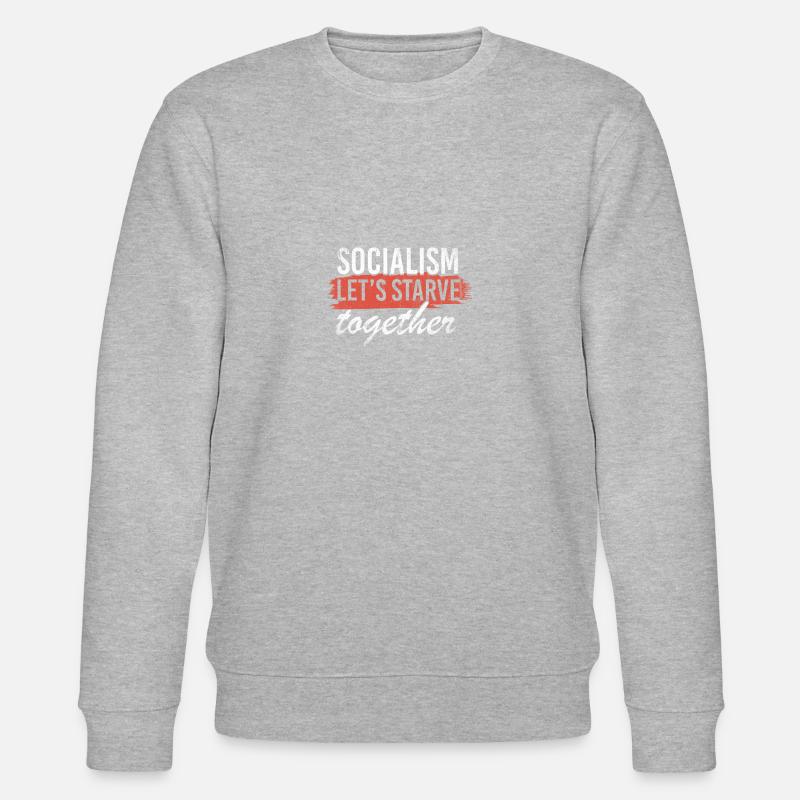 Antisozialist Geschenk - Stanley/Stella Unisex Bio-Sweatshirt CHANGER  - Grau meliert
