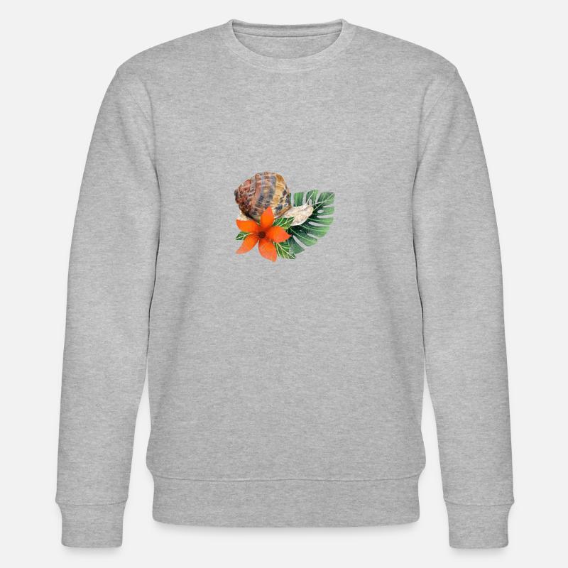 Schnecke - Stanley/Stella Unisex Bio-Sweatshirt CHANGER  - Grau meliert