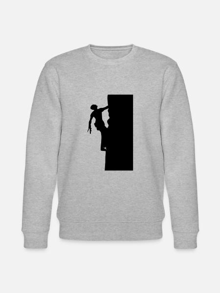 Klettern Berg climbing - Stanley/Stella Unisex Bio-Sweatshirt CHANGER - Grau meliert