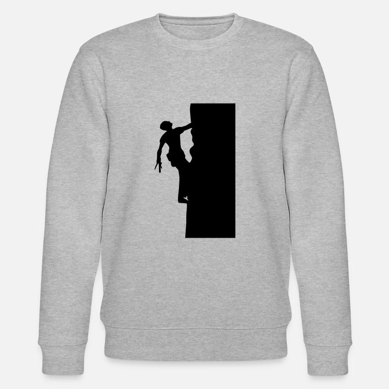 Klettern Berg climbing - Stanley/Stella Unisex Bio-Sweatshirt CHANGER  - Grau meliert