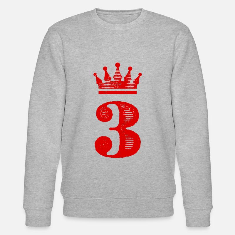3 Couronne numérique - Sweat bio CHANGER Stanley/Stella Unisexe - gris chiné