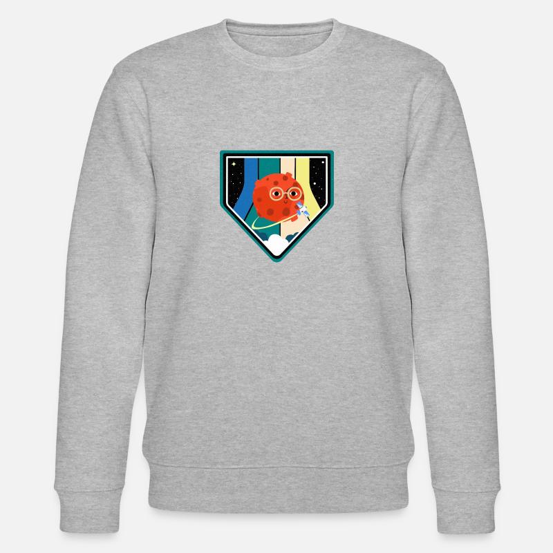 Mars Abzeichen Space - Stanley/Stella Unisex Bio-Sweatshirt CHANGER  - Grau meliert