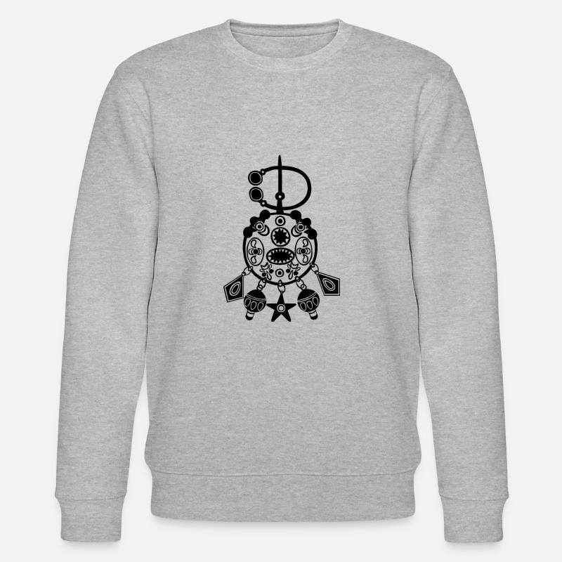 Berberschmuck (Tabzimt) - Stanley/Stella Unisex Bio-Sweatshirt CHANGER  - Grau meliert