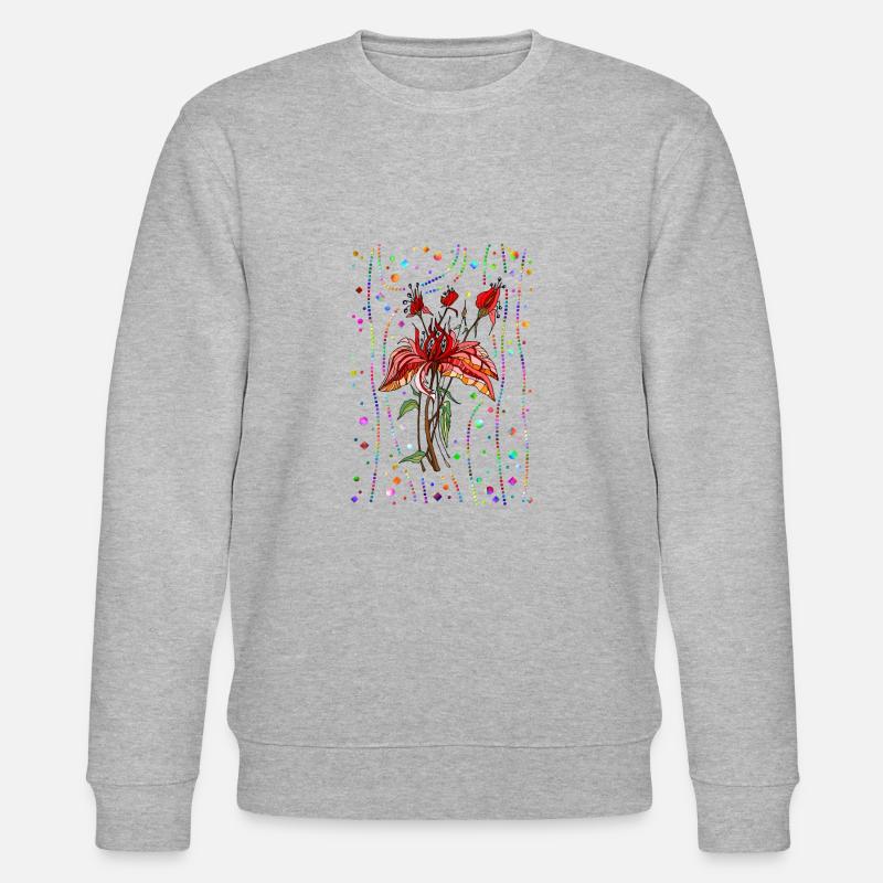 Fleur - Sweat bio CHANGER Stanley/Stella Unisexe - gris chiné