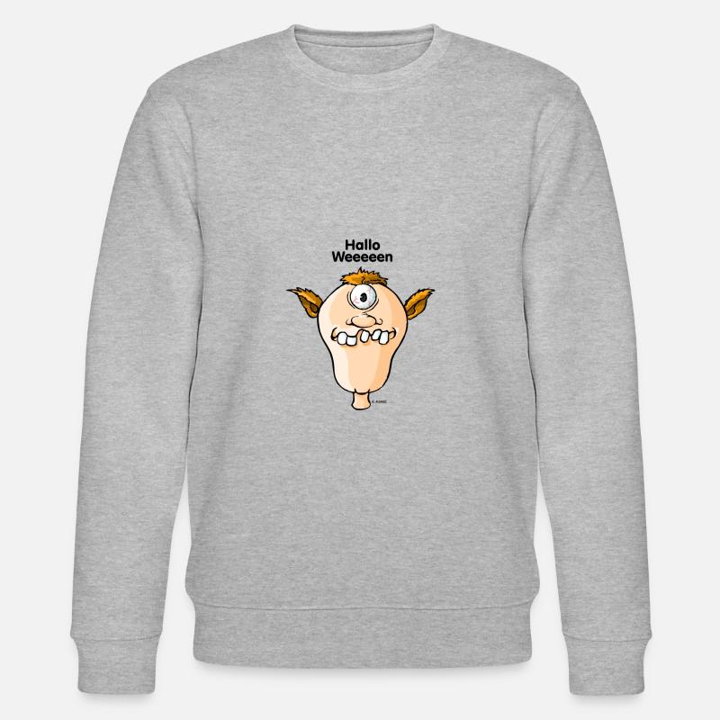 Hallo Weeeen Kopp - Stanley/Stella Unisex Bio-Sweatshirt CHANGER  - Grau meliert