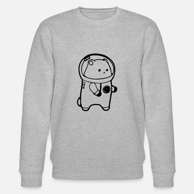 Hamster en combinaison spatiale astronaute - Sweat bio CHANGER Stanley/Stella Unisexe - gris chiné