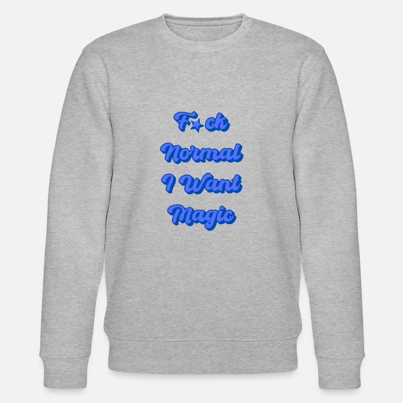 Ich will Magie - Stanley/Stella Unisex Bio-Sweatshirt CHANGER - Grau meliert