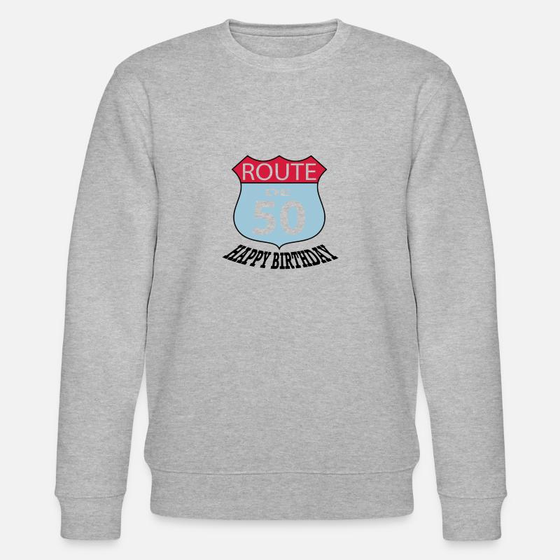 Anniversaire Anniversaire Route 50 - Sweat bio CHANGER Stanley/Stella Unisexe - gris chiné