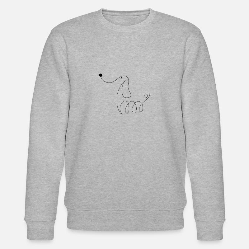 Illustration de chien - Sweat bio CHANGER Stanley/Stella Unisexe - gris chiné