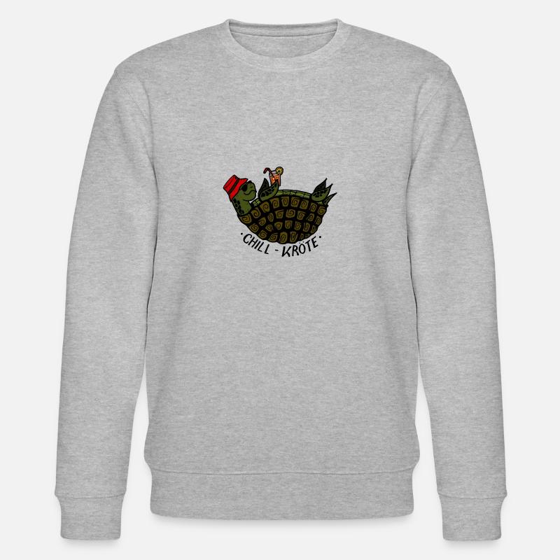 Chill toad - turtle chilling - Stanley/Stella CHANGER Unisex Organic Sweatshirt - heather grey