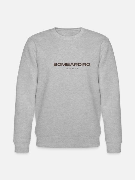 Bombardiro Crocodilo - Stanley/Stella CHANGER Unisex Organic Sweatshirt - heather grey