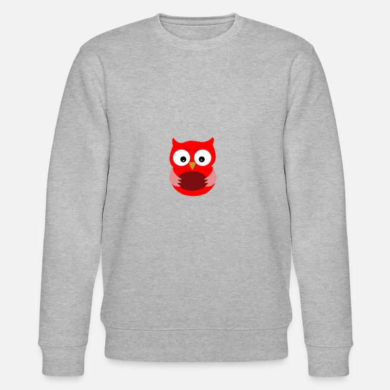 Eule - Stanley/Stella Unisex Bio-Sweatshirt CHANGER  - Grau meliert