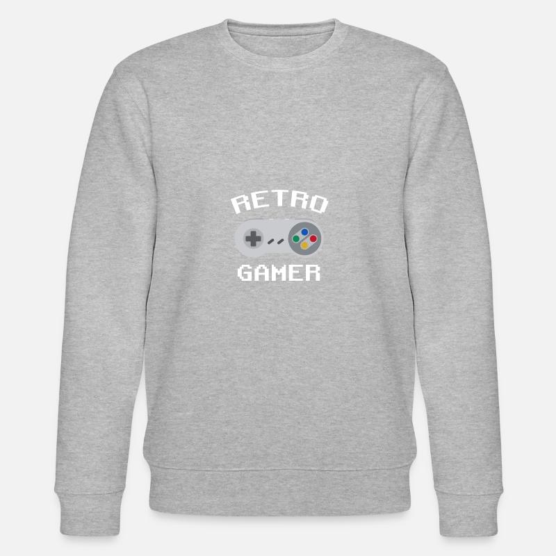 Gamer rétro blanc - Sweat bio CHANGER Stanley/Stella Unisexe - gris chiné