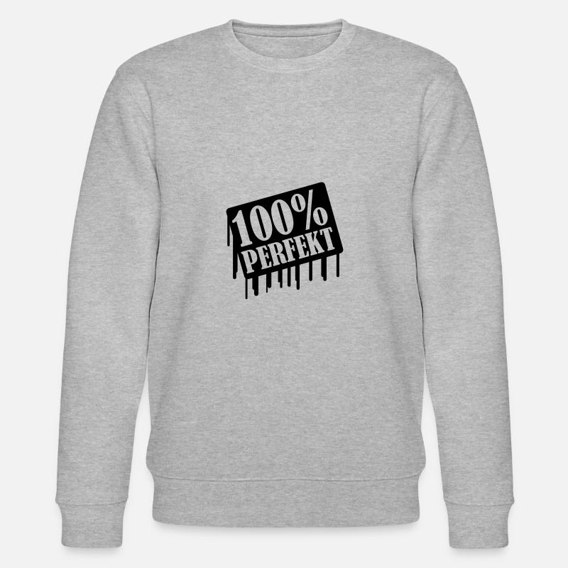 100 Perfekt - Stanley/Stella Unisex Bio-Sweatshirt CHANGER  - Grau meliert