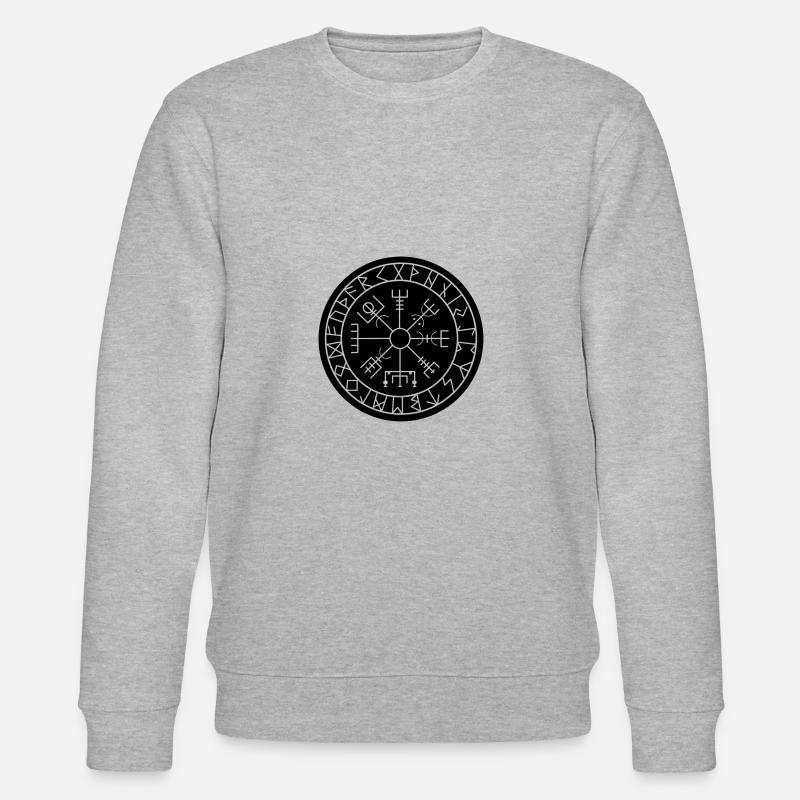 wikinger kompass - Stanley/Stella Unisex Bio-Sweatshirt CHANGER - Grau meliert