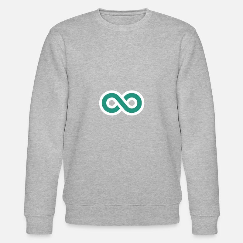 Unendlich Icon - Stanley/Stella Unisex Bio-Sweatshirt CHANGER  - Grau meliert