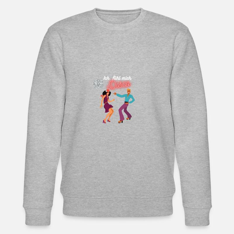 Fühl mich Disco - Stanley/Stella Unisex Bio-Sweatshirt CHANGER  - Grau meliert