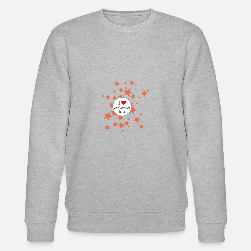I Love Adventure Lab - Géocaching - Sweat bio CHANGER Stanley/Stella Unisexe - gris chiné