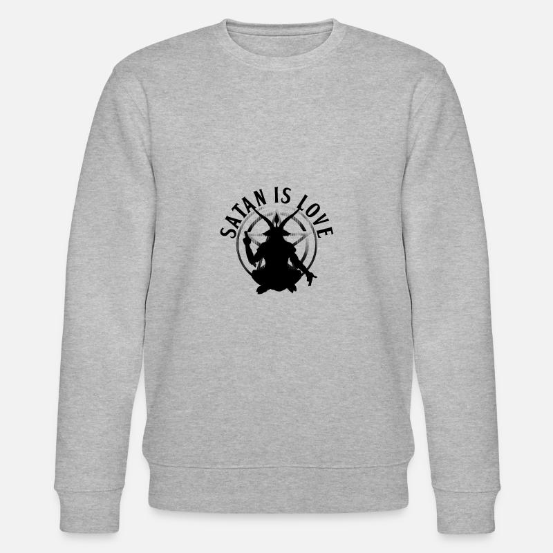 Satanismus - Stanley/Stella Unisex Bio-Sweatshirt CHANGER  - Grau meliert