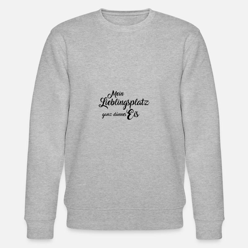 ganz dünnes Eis - Stanley/Stella Unisex Bio-Sweatshirt CHANGER - Grau meliert