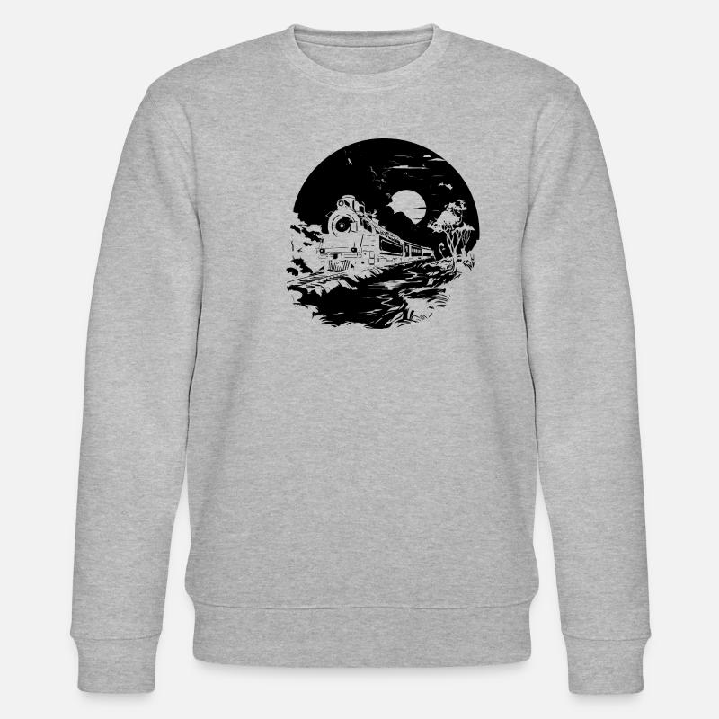 Eisenbahn - Stanley/Stella Unisex Bio-Sweatshirt CHANGER  - Grau meliert