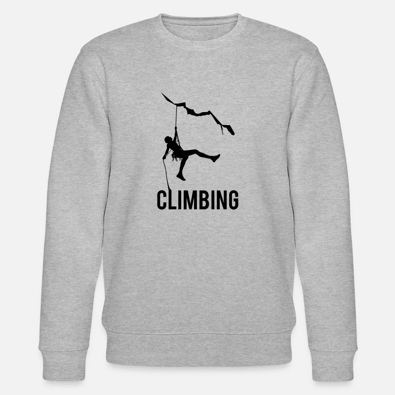 Climbing - Stanley/Stella Unisex Bio-Sweatshirt CHANGER  - Grau meliert