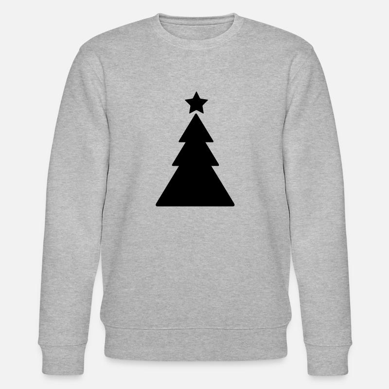 Christbaum - Weihnachten - Stanley/Stella Unisex Bio-Sweatshirt CHANGER  - Grau meliert