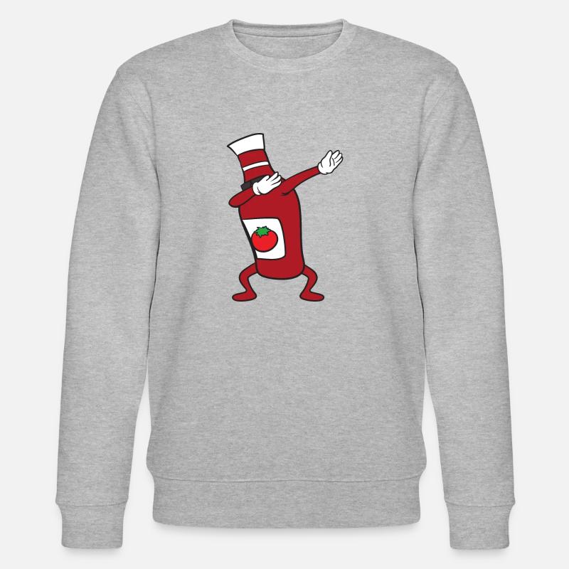 Dabbing Dab Bouteille de ketchup - Sweat bio CHANGER Stanley/Stella Unisexe - gris chiné