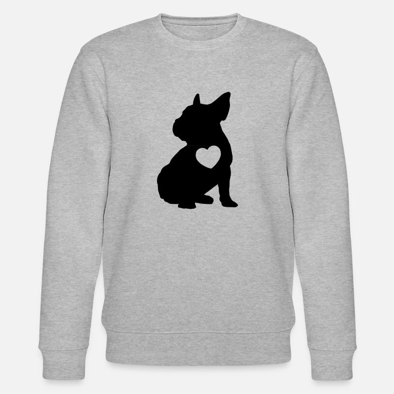 BULLY WITH HEART - Stanley/Stella Unisex Bio-Sweatshirt CHANGER  - Grau meliert
