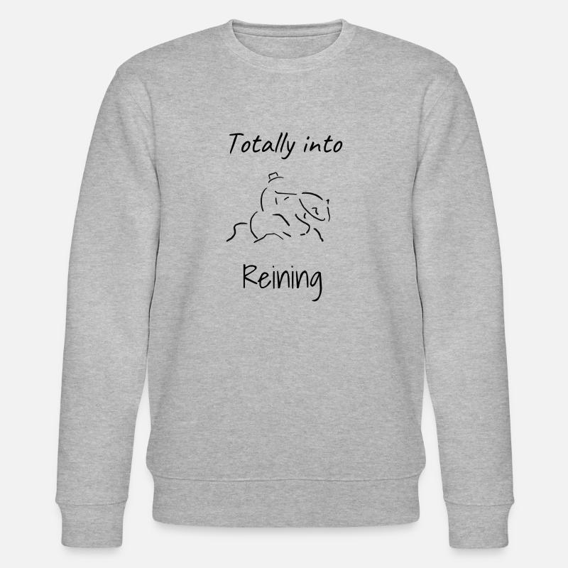Totally into Reining - Stanley/Stella Unisex Bio-Sweatshirt CHANGER - Grau meliert